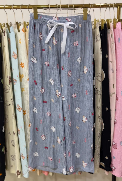 Summer Cute Print Loose Pyjamas